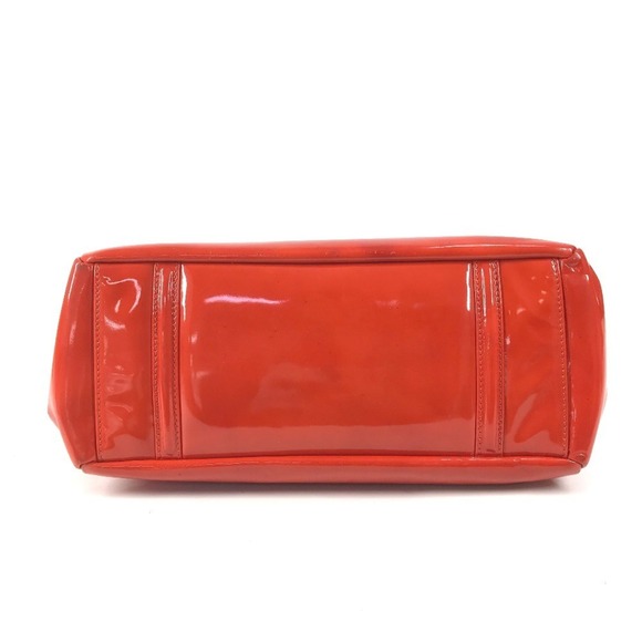 CHANEL Red Leather Logo Shoulder Bag - Picture 6 of 16